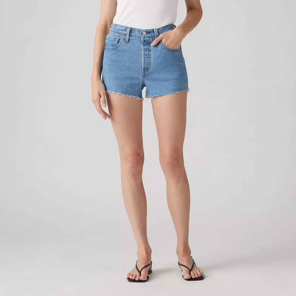 SP. Levi's Women's 501 Original Shorts - Multiple Choice 31: High Rise Stretch